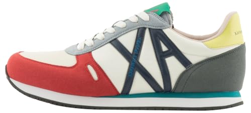 Armani Exchange Herren Rio, Essential, Side Logo Sneaker, Multicolor, 41 EU von Armani Exchange