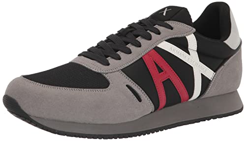 Armani Exchange Herren Rio Side Logo, Sneaker, Shark+Black, 39 EU von Armani Exchange