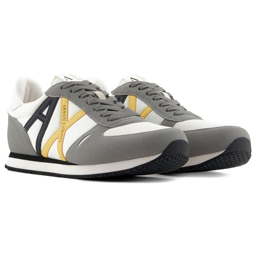 Armani Exchange Herren Rio Side Logo Sneaker, NEUTRAL Grey+Off WHT, 40.5 EU Armani Exchange Herren Rio Side Logo Sneaker, NEUTRAL Grey+Off WHT, 40.5 EU von Armani Exchange