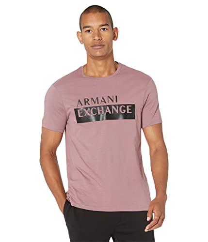 Armani Exchange Herren Round Neck, Short Sleeves, Logo On Front T-Shirt, Graper Shake, XL von Armani Exchange