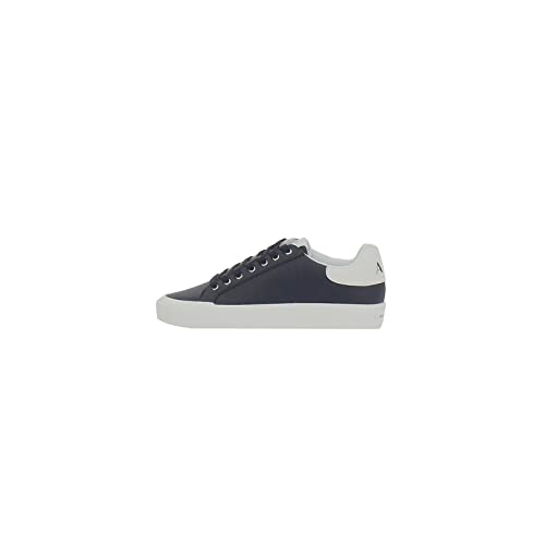 Armani Exchange Herren Side Polka-dot Logo, Back Color Insert, Low top Sneaker, Blue, 41.5 EU von Armani Exchange