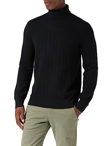 Armani Exchange Herren Substainable, Long Sleeves, Soft Touch, Roll Neck Pullover Sweater, Schwarz, L EU von Armani Exchange