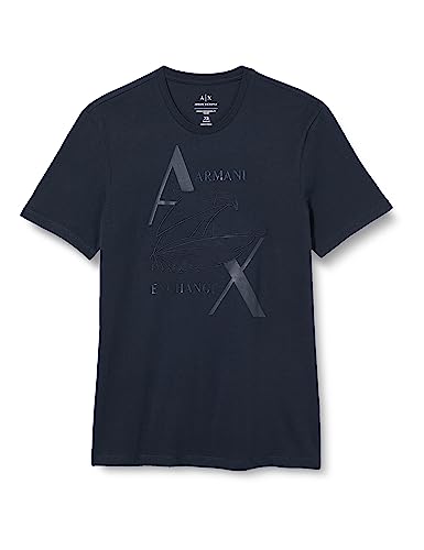 Armani Exchange Herren Sustainable, Regular Fit, Printed Eagle Logo T-Shirt, Blau, XS EU Armani Exchange Herren Sustainable, Regular Fit, Printed Eagle Logo T-Shirt, Blau, XS EU von Armani Exchange