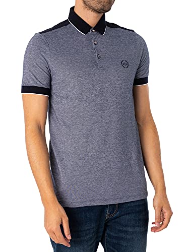 Armani Exchange Herren The Basic, Not So Basic After All Poloshirt, Blau, XXL von Armani Exchange