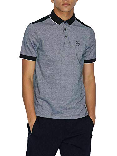 Armani Exchange Herren The Basic, Not So Basic After All Poloshirt, Blau, XS von Armani Exchange
