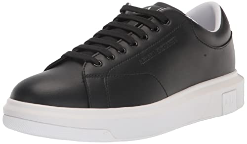 Armani Exchange Herren Men's, Basic, Back Extended Logo, Black Sneaker, 42 EU von Armani Exchange