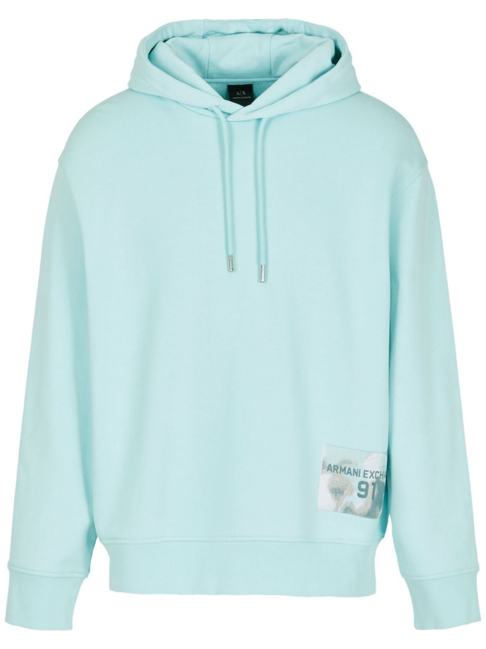 Armani Exchange Hoodie mit Logo-Applikation - Blau von Armani Exchange