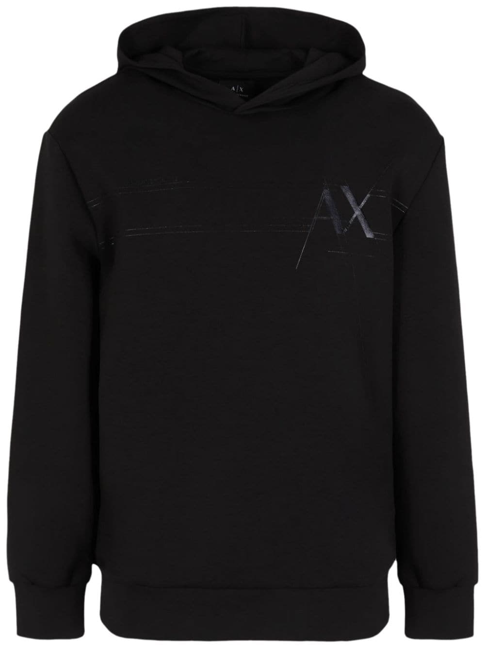 Armani Exchange Hoodie mit Logo-Print - Schwarz von Armani Exchange