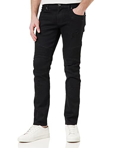 Armani Exchange J27 Skinny Biker Herren Jeans ,Black ,36 von Armani Exchange