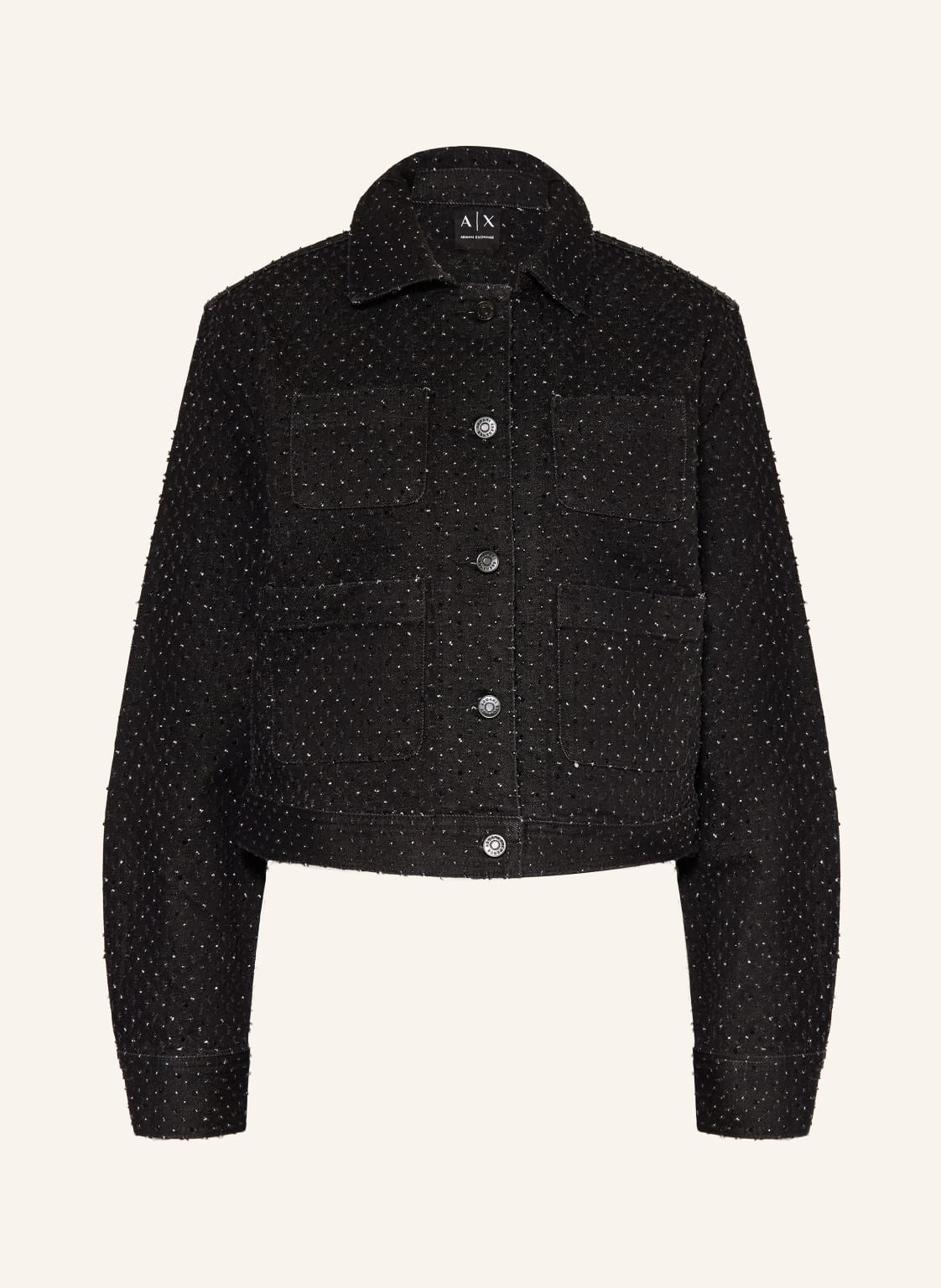 Armani Exchange Jeansjacke Mit Schmucksteinen schwarz von Armani Exchange