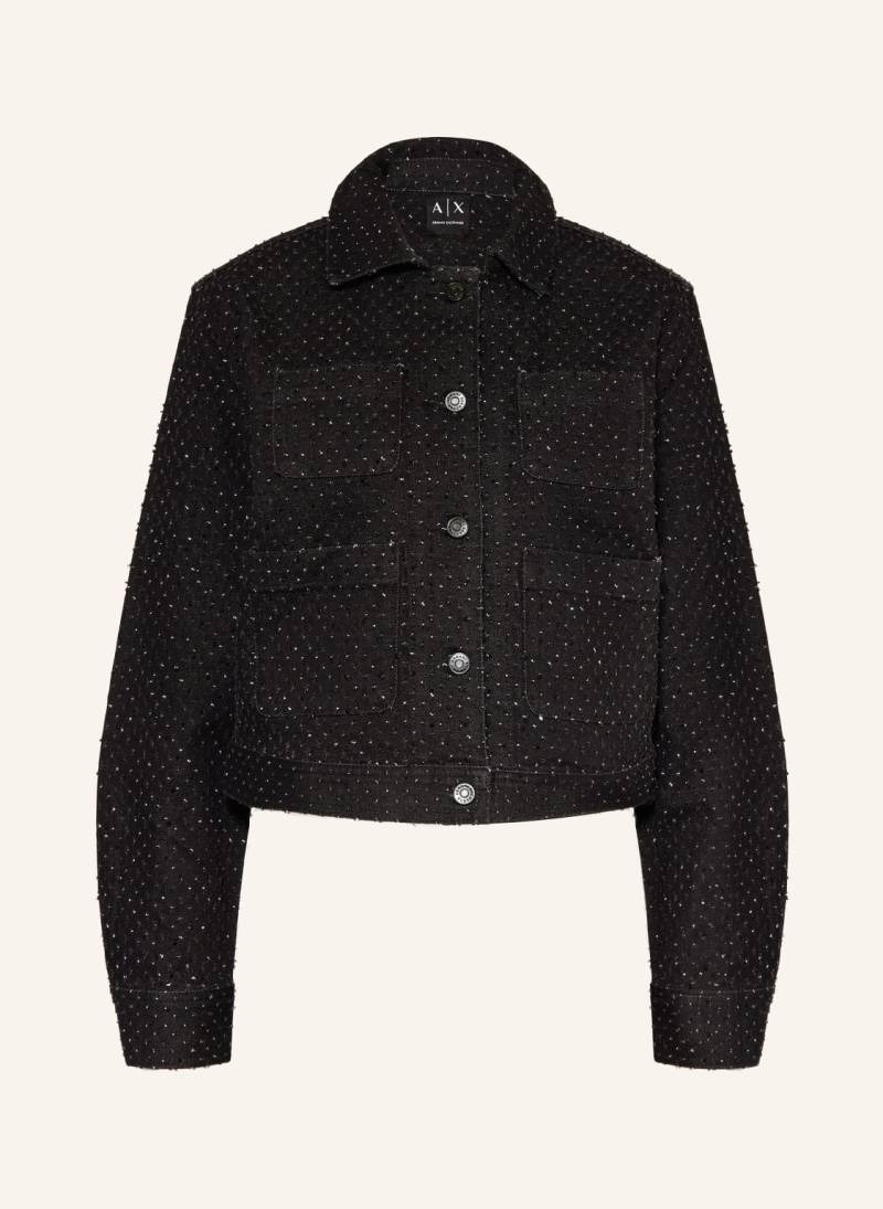 Armani Exchange Jeansjacke Mit Schmucksteinen schwarz von Armani Exchange