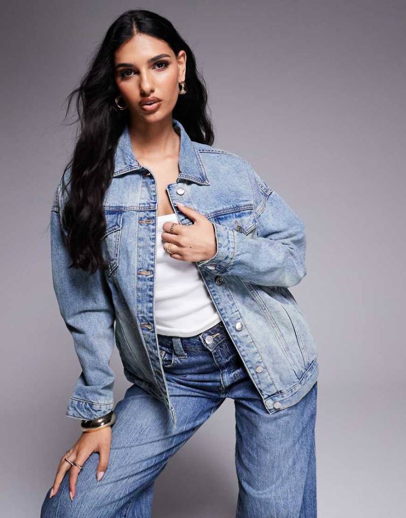 Armani Exchange - Jeansjacke in Hellblau von Armani Exchange