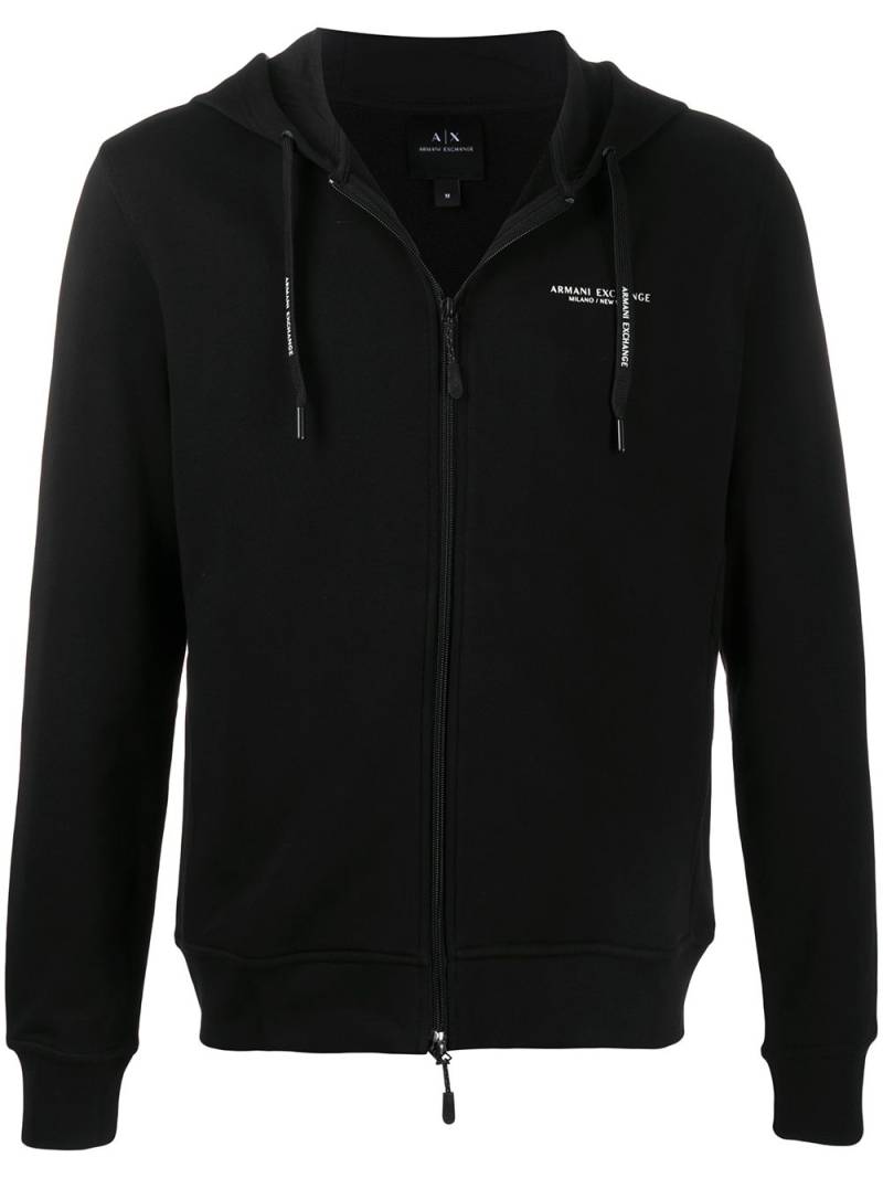 Armani Exchange Kapuzenjacke mit Logo-Print - Schwarz von Armani Exchange