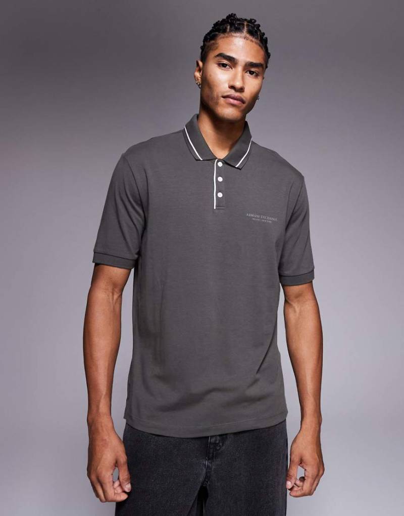 Armani Exchange - Kurzärmliges Polohemd in Grün von Armani Exchange