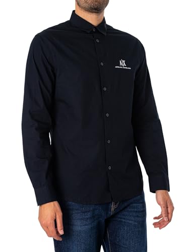 Armani Exchange Men's A|x Long Sleeve Icon Logo Button Shirt Blue,XXL Armani Exchange Men's A|x Long Sleeve Icon Logo Button Shirt Blue,XXL von Armani Exchange