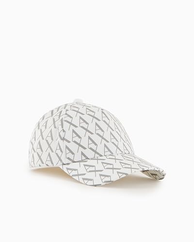 Armani Exchange Men's All Over Ax Logo Baseball Hat Baseballkappe, Cremefarben/Asche, Einheitsgröße Armani Exchange Men's All Over Ax Logo Baseball Hat Baseballkappe, Cremefarben/Asche, Einheitsgröße von Armani Exchange
