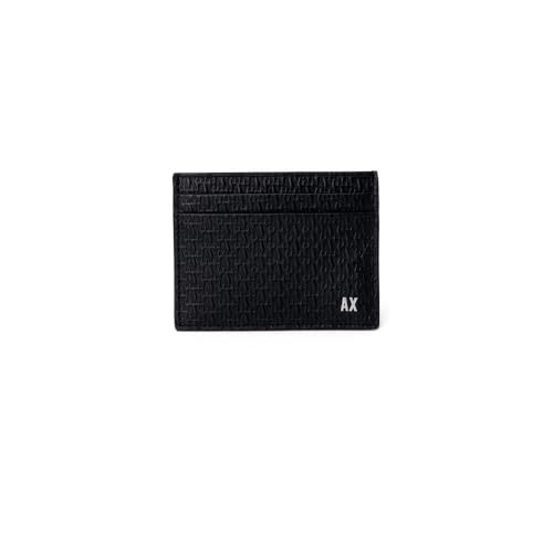 Armani Exchange Men's Essential, Elba, Debossed Overall Logo Travel Accessory- Envelope Card Holder, Black, One Size von Armani Exchange