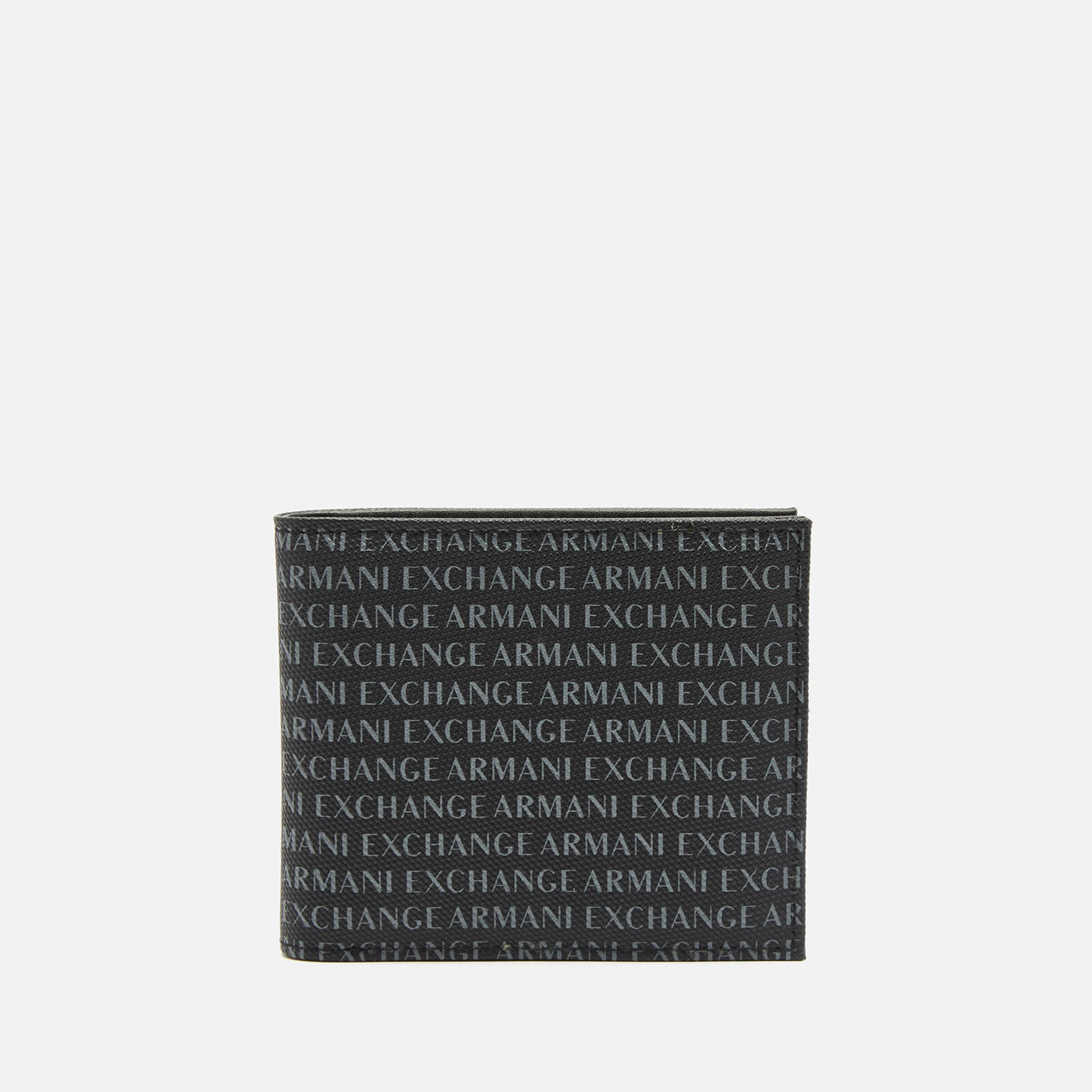 Armani Exchange Men's Bifold All Over Print Leather Wallet - Black von Armani Exchange