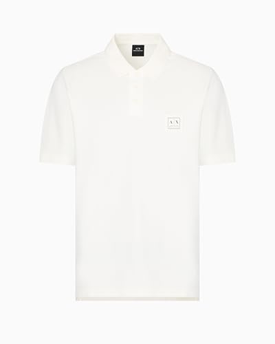 Armani Exchange Men's Blue Edition, Logo Patch,Regular Fit,White,M von Armani Exchange