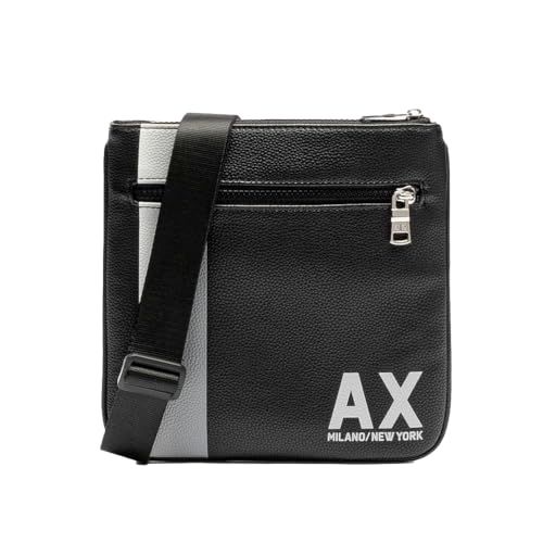 Armani Exchange Men's Color Block Ax Bag Flat Crossbody, Nero Armani Exchange Men's Color Block Ax Bag Flat Crossbody, Nero von Armani Exchange