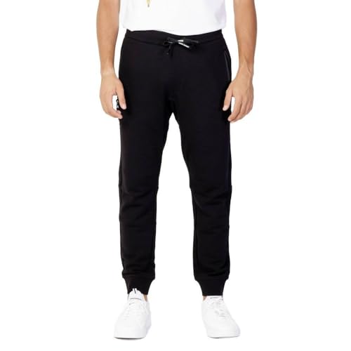 Armani Exchange Men's Drawstring Jogger with Zip Pockets Casual Pants, Black, X-Groß von Armani Exchange