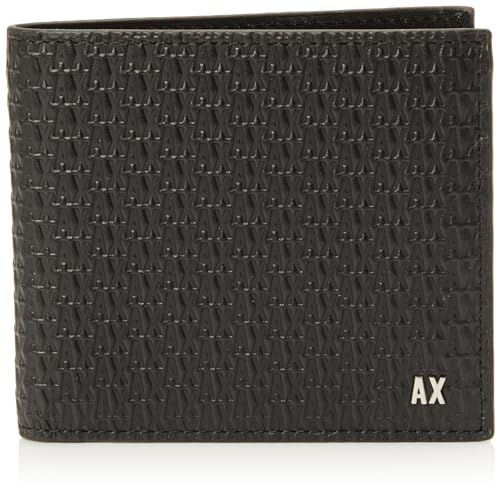 Armani Exchange Men's Elba, Essential, Mini Metal Logo Bi-Fold Wallet von Emporio Armani