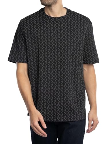 Armani Exchange Men's Essential, All Over Logo,Regular Fit,Black,XL von Armani Exchange