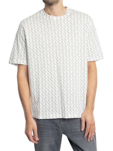 Armani Exchange Men's Essential, All Over Logo,Regular Fit,White,L von Armani Exchange