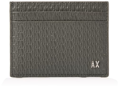 Armani Exchange Men's Essential, Elba, Debossed Overall Logo Travel Accessory-Envelope Card Holder, Dark Shadow Armani Exchange Men's Essential, Elba, Debossed Overall Logo Travel Accessory-Envelope Card Holder, Dark Shadow von Armani Exchange