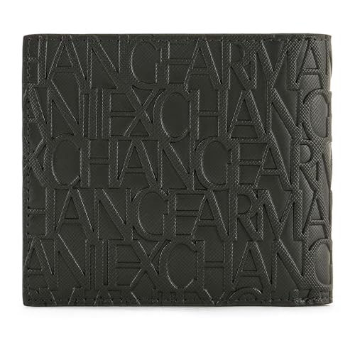 Armani Exchange Men's Essential, Jim, Embossed Overall Logo Bi-Fold Wallet, Peat Armani Exchange Men's Essential, Jim, Embossed Overall Logo Bi-Fold Wallet, Peat von Armani Exchange