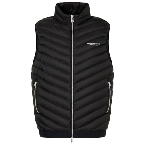 Armani Exchange Men's Essential, Milano/New York, Double face,Down Vest,Green,XL von Armani Exchange