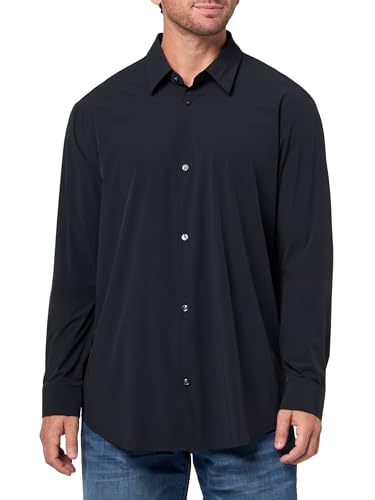 Armani Exchange Men's Essential, down Side Logo Lettering Patch Shirt, Blue, XXL von Armani Exchange
