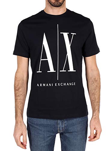Armani Exchange Men's Icon Graphic T-Shirt, Navy, Groß von Armani Exchange