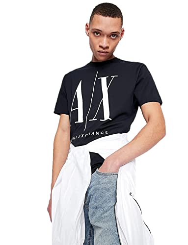 Armani Exchange Men's Icon Graphic T-Shirt Blue,XXL von Armani Exchange