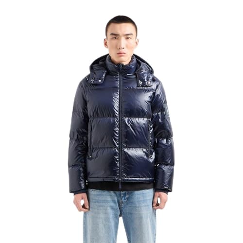 Armani Exchange Men's Icon Project, Full Zip, Puffer Jacket, Beep Navy, XL von Armani Exchange