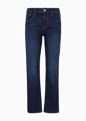 Armani Exchange Men's J13 Slim Fit Comfort Cotton Denim Pants Indigo Denim,34 von Armani Exchange