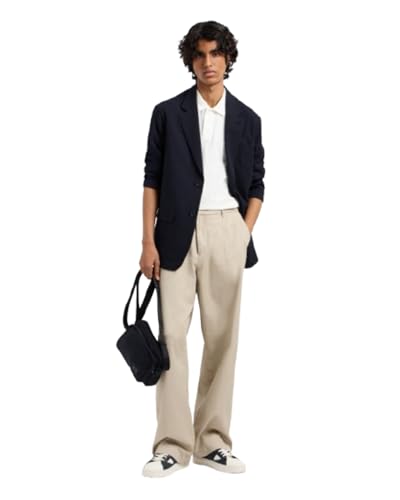 Armani Exchange Men's Limited Blue Edition Logo Patch Cotton Piquet Polo Shirt, Off White, Small von Armani Exchange