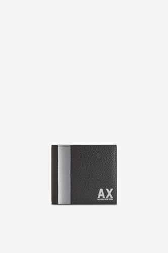 Armani Exchange Men's Long Island, Side Band Bi-Fold Wallet, Black von Armani Exchange