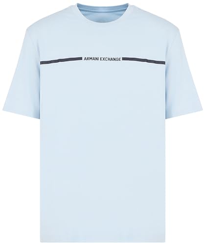 Armani Exchange Men's Regular fit, Constrast Logo line, XL T-Shirt, Celestial Blue von Armani Exchange