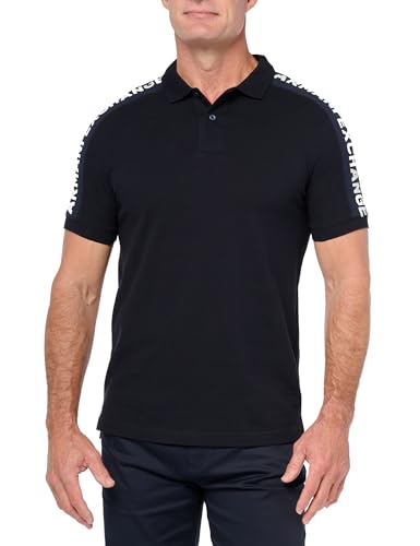 Armani Exchange Men's Short Sleeve Jacquard Logo Polo Shirt, DEEP Navy, L von Armani Exchange