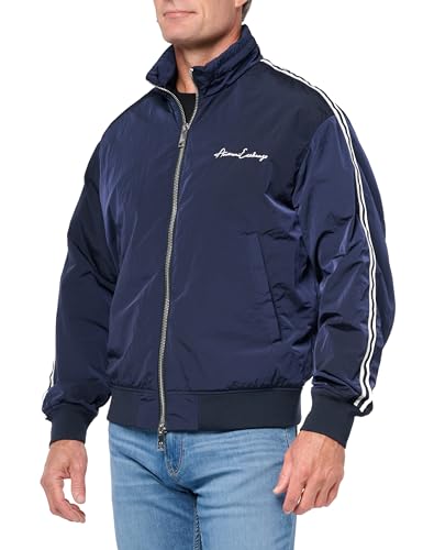Armani Exchange Men's Signature Logo Bomber Jacket Outerwear, Navy, Large von Armani Exchange