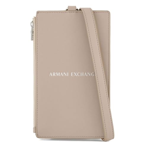 Armani Exchange Men's Single Zipped Pocket, Removable Hook Tech case, Silver Lining-Silver Lining von Armani Exchange