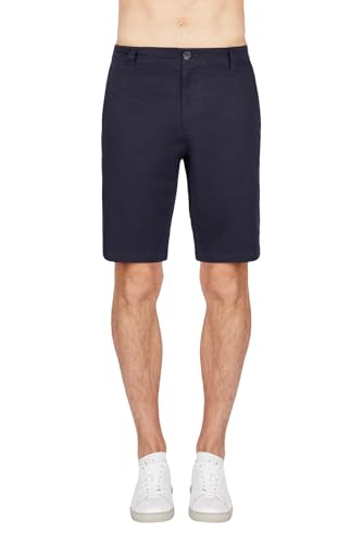 Armani Exchange Men's Solid Stretch Twill Casual Shorts, Deep Navy, 49 von Armani Exchange