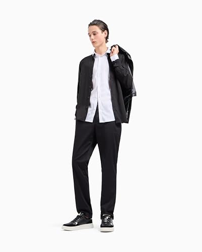 Armani Exchange Men's Straight Fit Trousers Black,31 von Armani Exchange