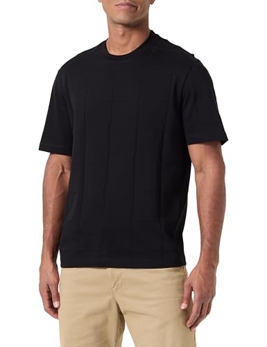 Armani Exchange Men's The Grid, Sustainable, All Over Tonal Logo T-Shirt Black,XS von Armani Exchange