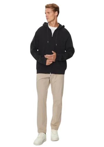 Armani Exchange Men's The Grid, Sustainable, Logo Tape Hooded Sweatshirt Black,L von Armani Exchange