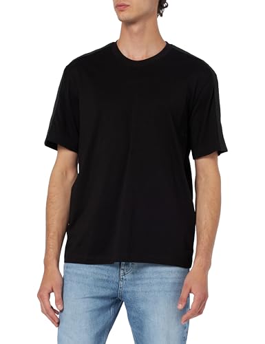 Armani Exchange Men's The Grid, Sustainable, Logo Tape T-Shirt Black,L von Armani Exchange