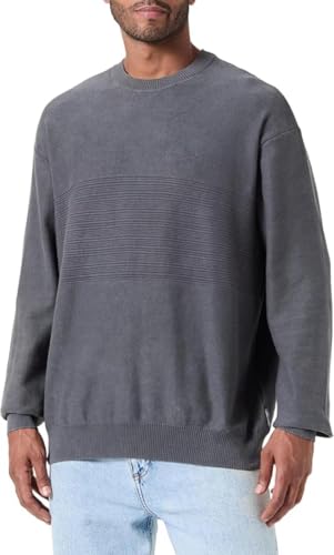 Armani Exchange Men's The Grid, Sustainable, Reverse Jersey link Stitch Pullover Sweater, Eiffel Tower, Large von Armani Exchange