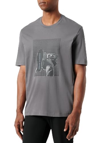 Armani Exchange Men's The Grid, Sustainable, plastisol Logo Print T-Shirt Eiffel Tower,M von Armani Exchange