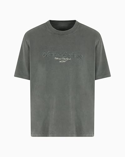 Armani Exchange Men's Urban Heights, cornely Logo Signature T-Shirt, Black Ink, L von Armani Exchange